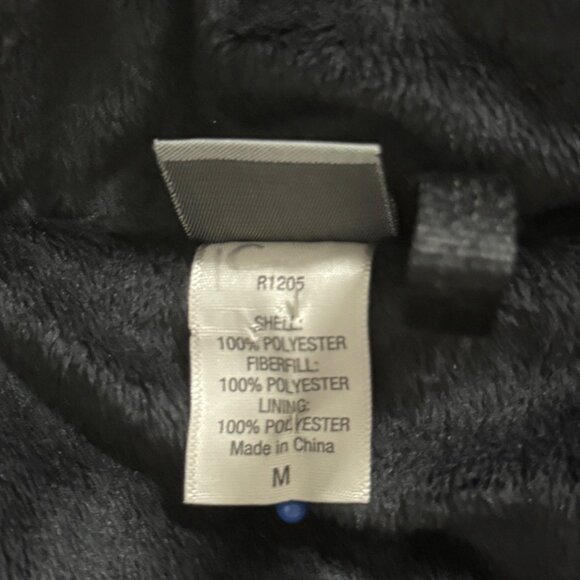 Cozy Quilted Hooded Puffer Coat Fleece Lining & Full-Zip Closure Womens M Black - Picture 11 of 12